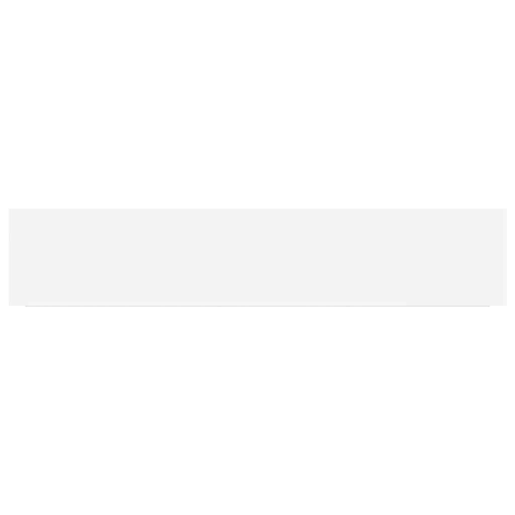 Estante flotante de pared 4 uds MDF blanco 120x23,5x3,8 cm