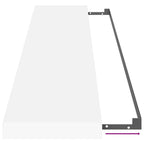 Estante flotante de pared 4 uds MDF blanco 120x23,5x3,8 cm