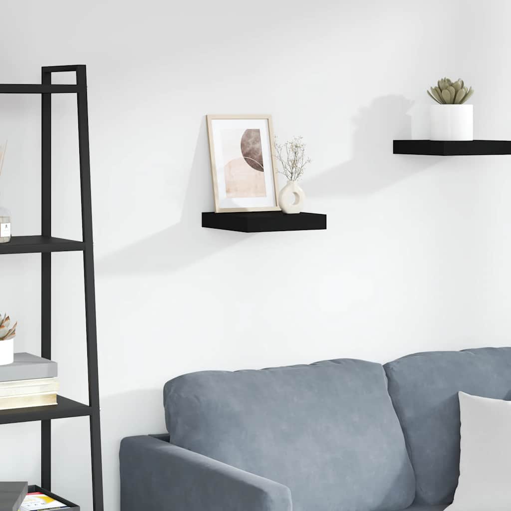 Estante flotante de pared blanco brillante MDF 120x23,5x3,8 cm