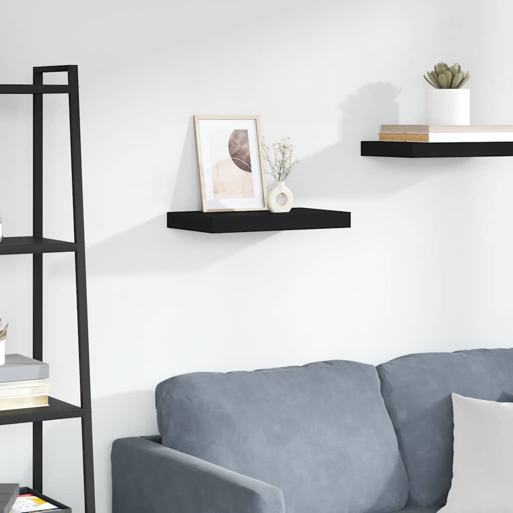 Estante flotante de pared blanco brillante MDF 120x23,5x3,8 cm