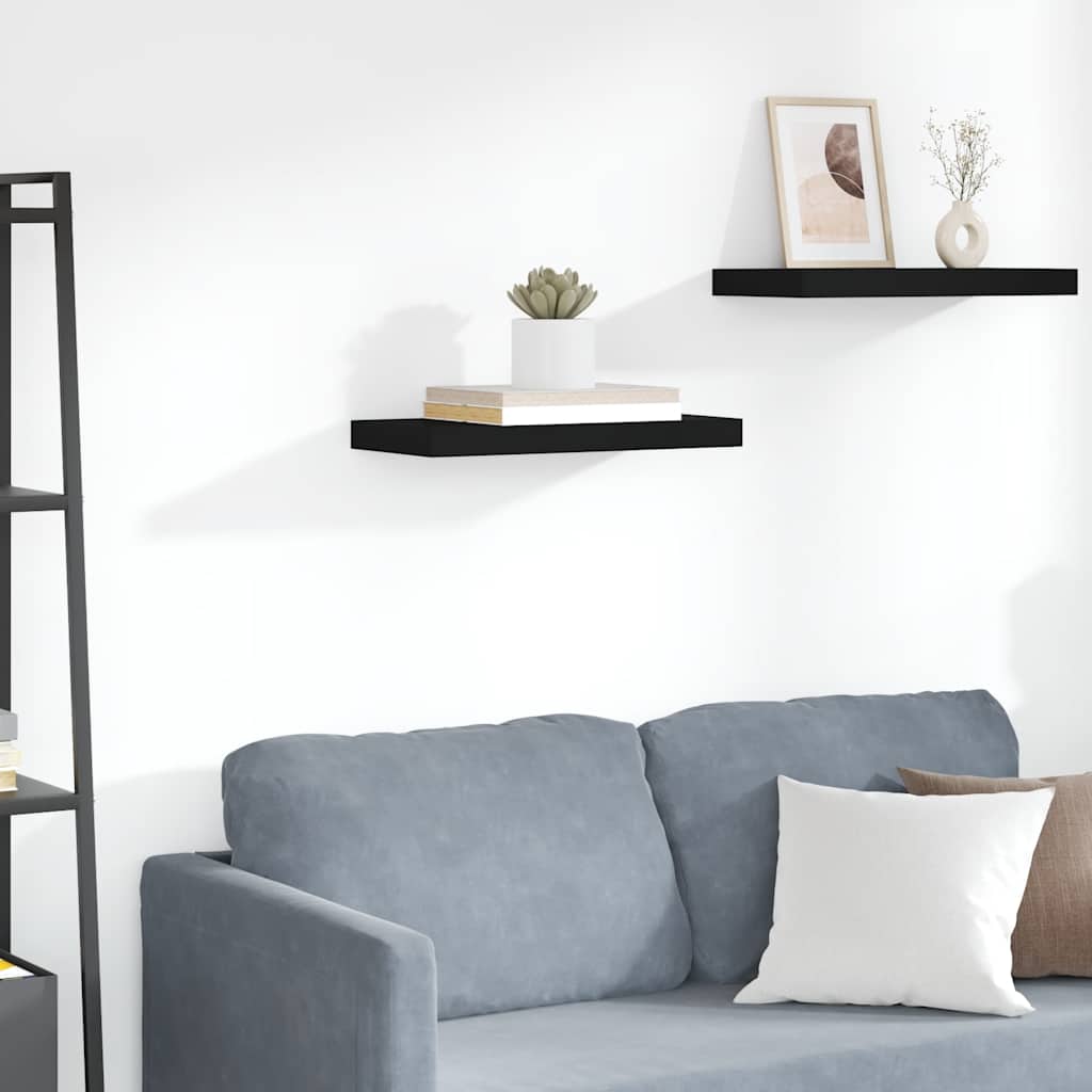 Estante flotante de pared blanco brillante MDF 120x23,5x3,8 cm