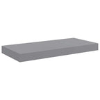 Estantes flotantes de pared 4 uds MDF gris 50x23x3,8 cm