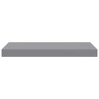 Estantes flotantes de pared 4 uds MDF gris 50x23x3,8 cm