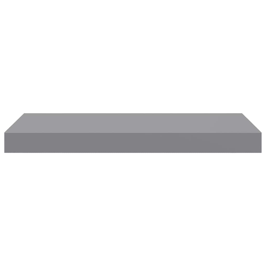 Estantes flotantes de pared 4 uds MDF gris 50x23x3,8 cm