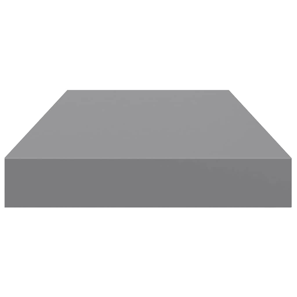 Estantes flotantes de pared 4 uds MDF gris 50x23x3,8 cm