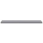 Estantes flotantes pared 4 MDF gris 120x23,5x3,8 cm