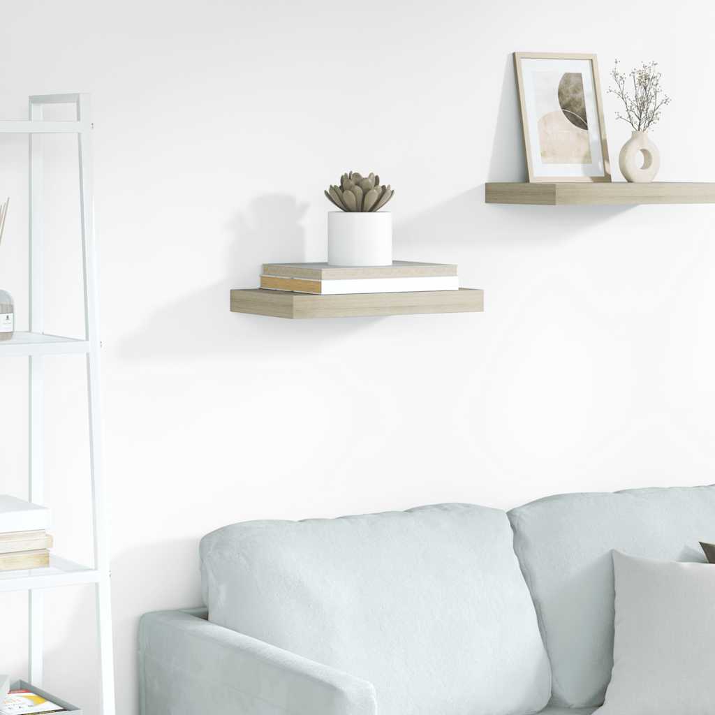 Estante flotante de pared blanco brillante MDF 120x23,5x3,8 cm