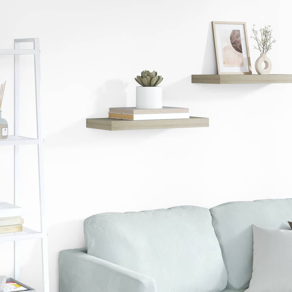 Estante flotante de pared blanco brillante MDF 120x23,5x3,8 cm