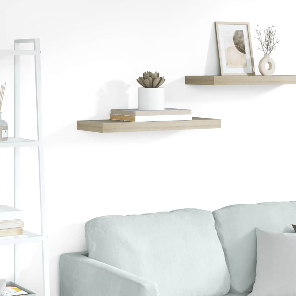 Estante flotante de pared blanco brillante MDF 120x23,5x3,8 cm