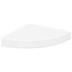 Estantes flotantes de pared 4 uds MDF blanco 25x25x3,8 cm