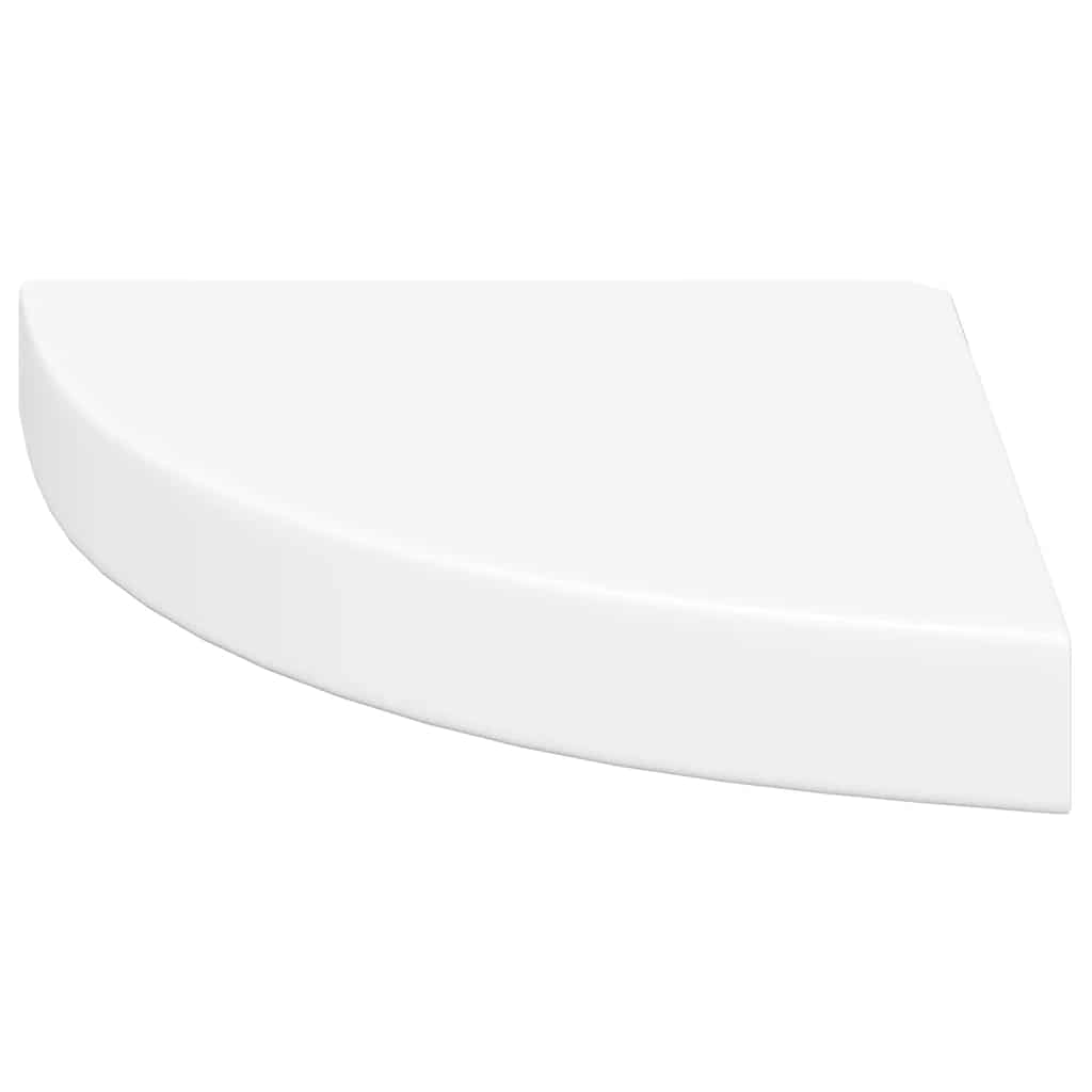 Estantes flotantes de pared 4 uds MDF blanco 25x25x3,8 cm