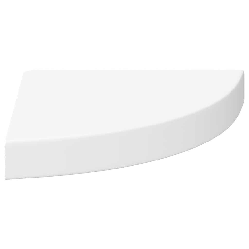 Estantes flotantes de pared 4 uds MDF blanco 25x25x3,8 cm