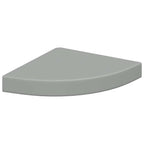 Estantes flotantes de pared 4 uds MDF gris 25x25x3,8 cm