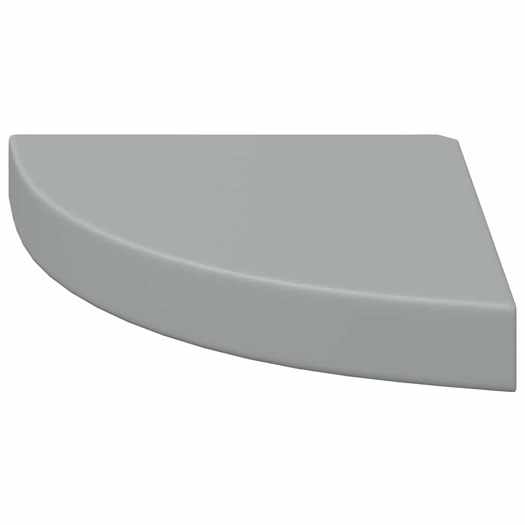 Estantes flotantes de pared 4 uds MDF gris 25x25x3,8 cm