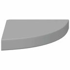Estantes flotantes de pared 4 uds MDF gris 25x25x3,8 cm
