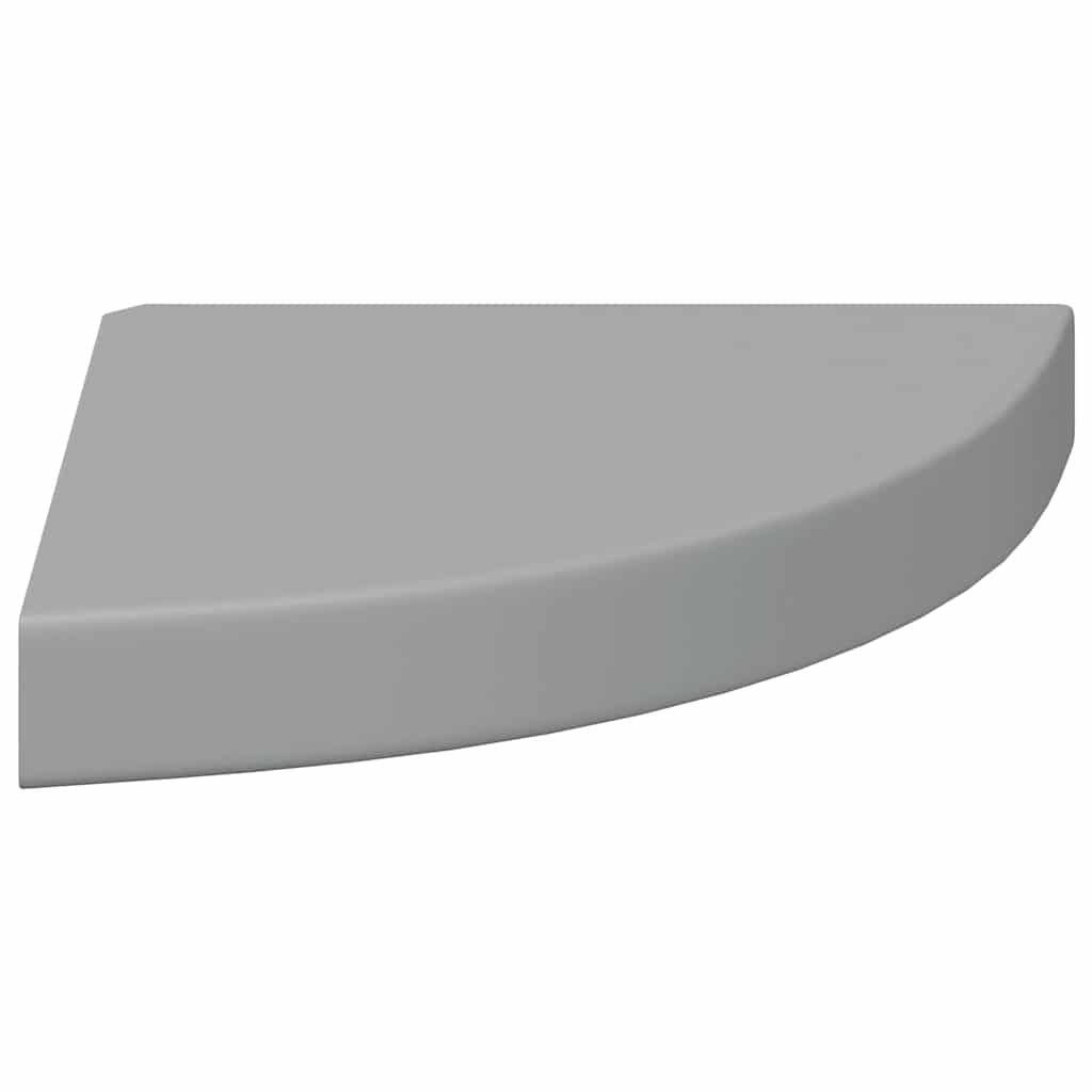 Estantes flotantes de pared 4 uds MDF gris 25x25x3,8 cm