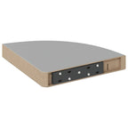 Estantes flotantes de pared 4 uds MDF gris 25x25x3,8 cm