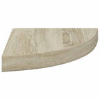 Estante flotante de esquina 4 uds MDF roble 25x25x3,8 cm