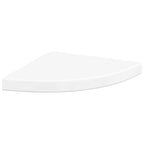 Estante flotante de pared 4 uds MDF blanco brillo 35x35x3,8 cm