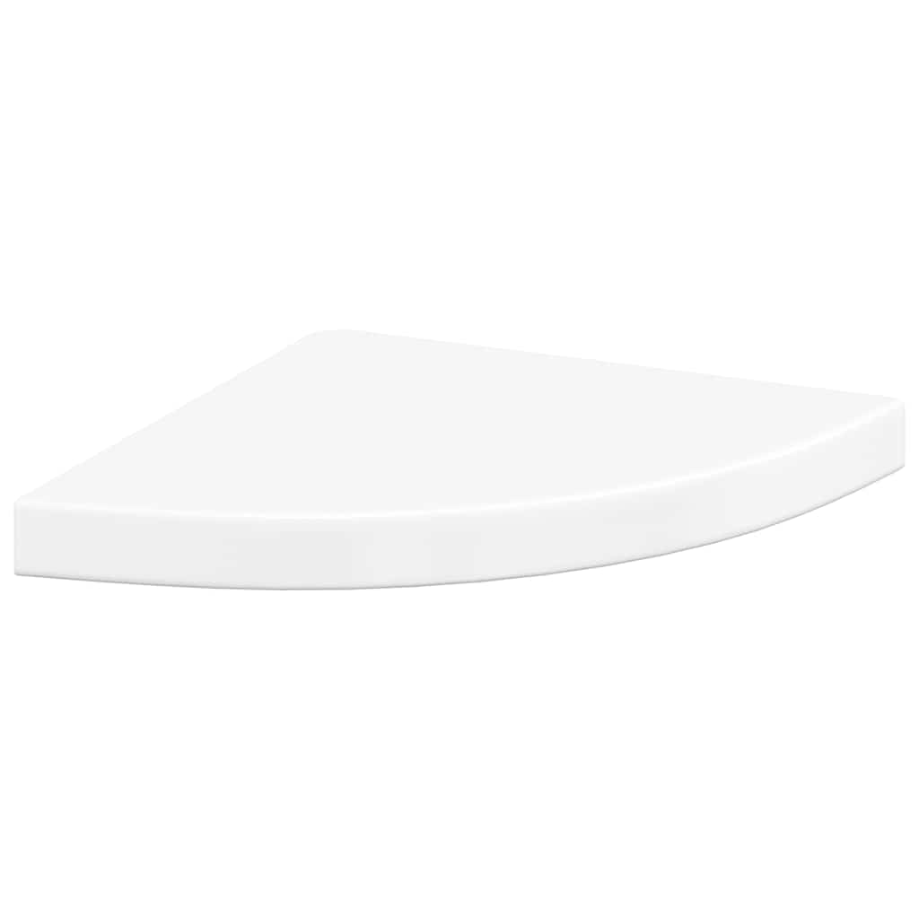 Estante flotante de pared 4 uds MDF blanco brillo 35x35x3,8 cm