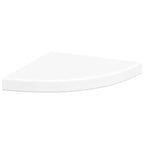 Estantes flotantes de esquina 4 uds MDF blanco 35x35x3,8 cm
