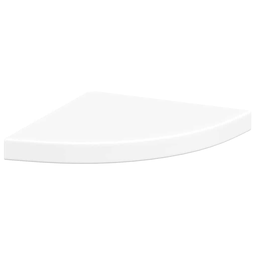 Estantes flotantes de esquina 4 uds MDF blanco 35x35x3,8 cm