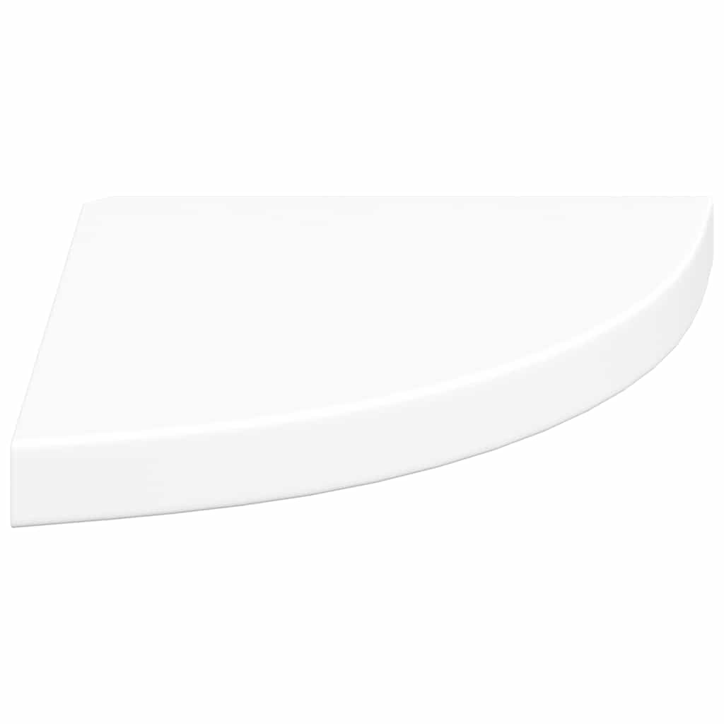 Estantes flotantes de esquina 4 uds MDF blanco 35x35x3,8 cm