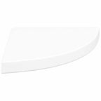 Estantes flotantes de esquina 4 uds MDF blanco 35x35x3,8 cm