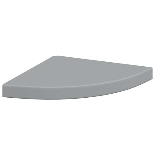 323922 Floating Corner Shelf Grey 35x35x3,8 cm MDF