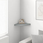 323922 Floating Corner Shelf Grey 35x35x3,8 cm MDF