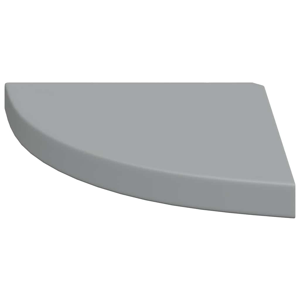 323922 Floating Corner Shelf Grey 35x35x3,8 cm MDF