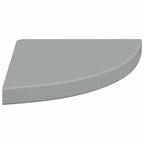323922 Floating Corner Shelf Grey 35x35x3,8 cm MDF