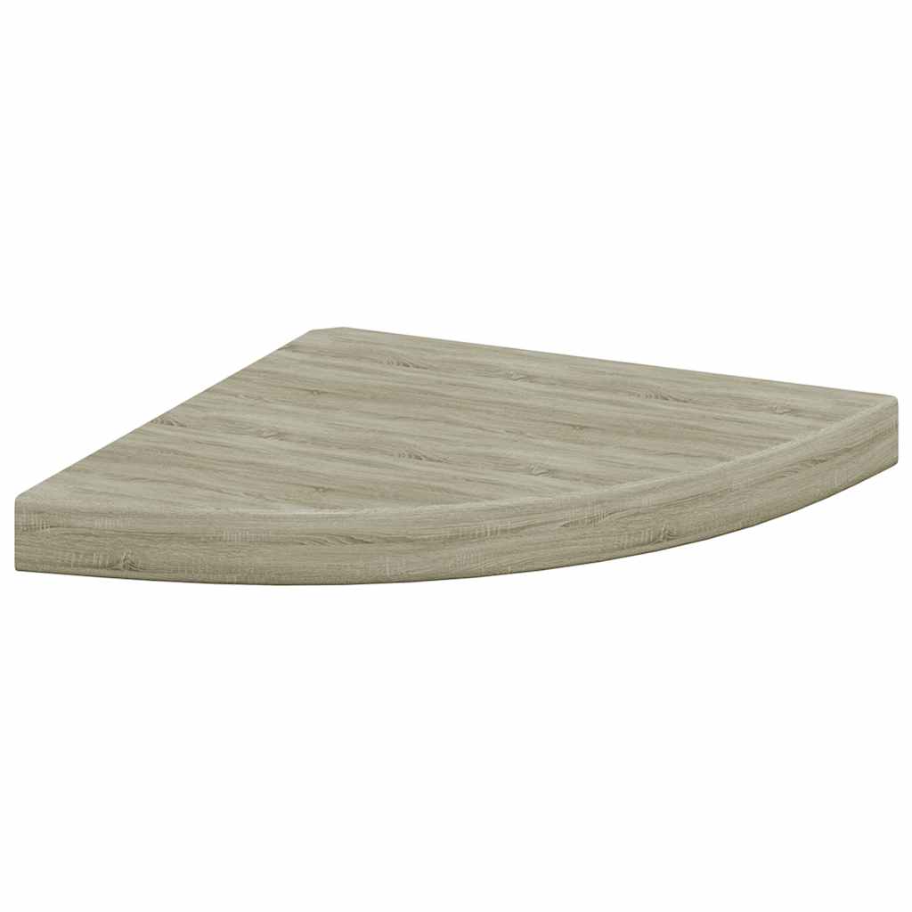 323926 Floating Corner Shelves 2 pcs Oak 35x35x3,8 cm MDF