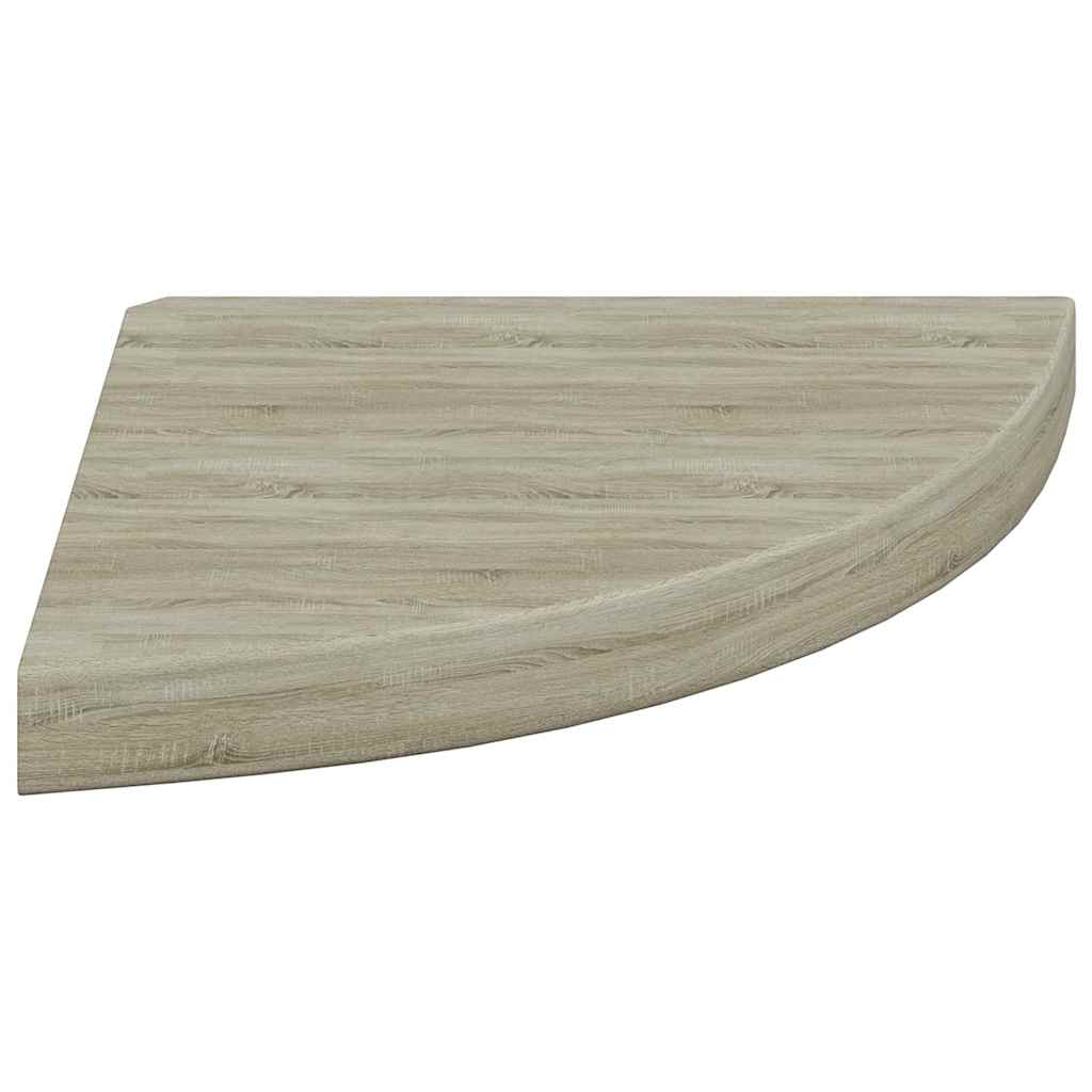 323926 Floating Corner Shelves 2 pcs Oak 35x35x3,8 cm MDF