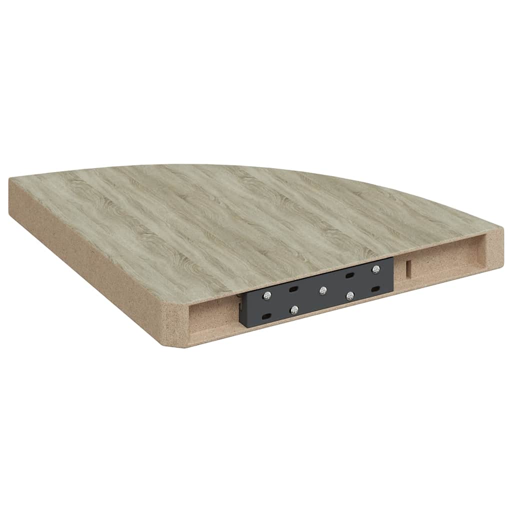 323926 Floating Corner Shelves 2 pcs Oak 35x35x3,8 cm MDF