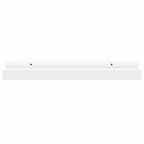 Repisa para marcos de fotos 2 uds MDF blanco 40x9x3 cm