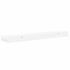 Repisa para marcos de fotos 2 uds MDF blanco 40x9x3 cm
