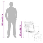 Silla de relax reposabrazos y reposapiés cuero auténtico marrón