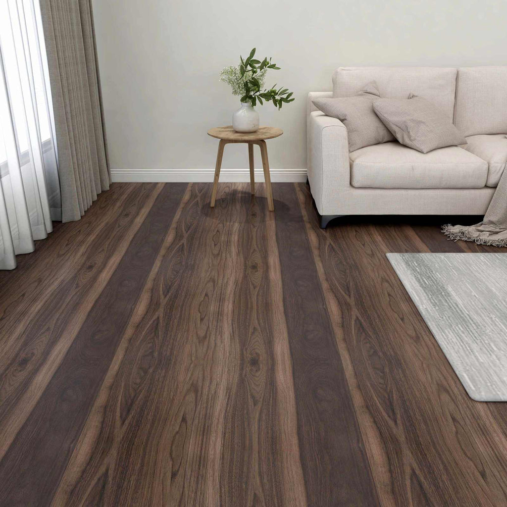 Tablas de Suelo 55 pcs Marrón Oscuro 5,11 m² PVC