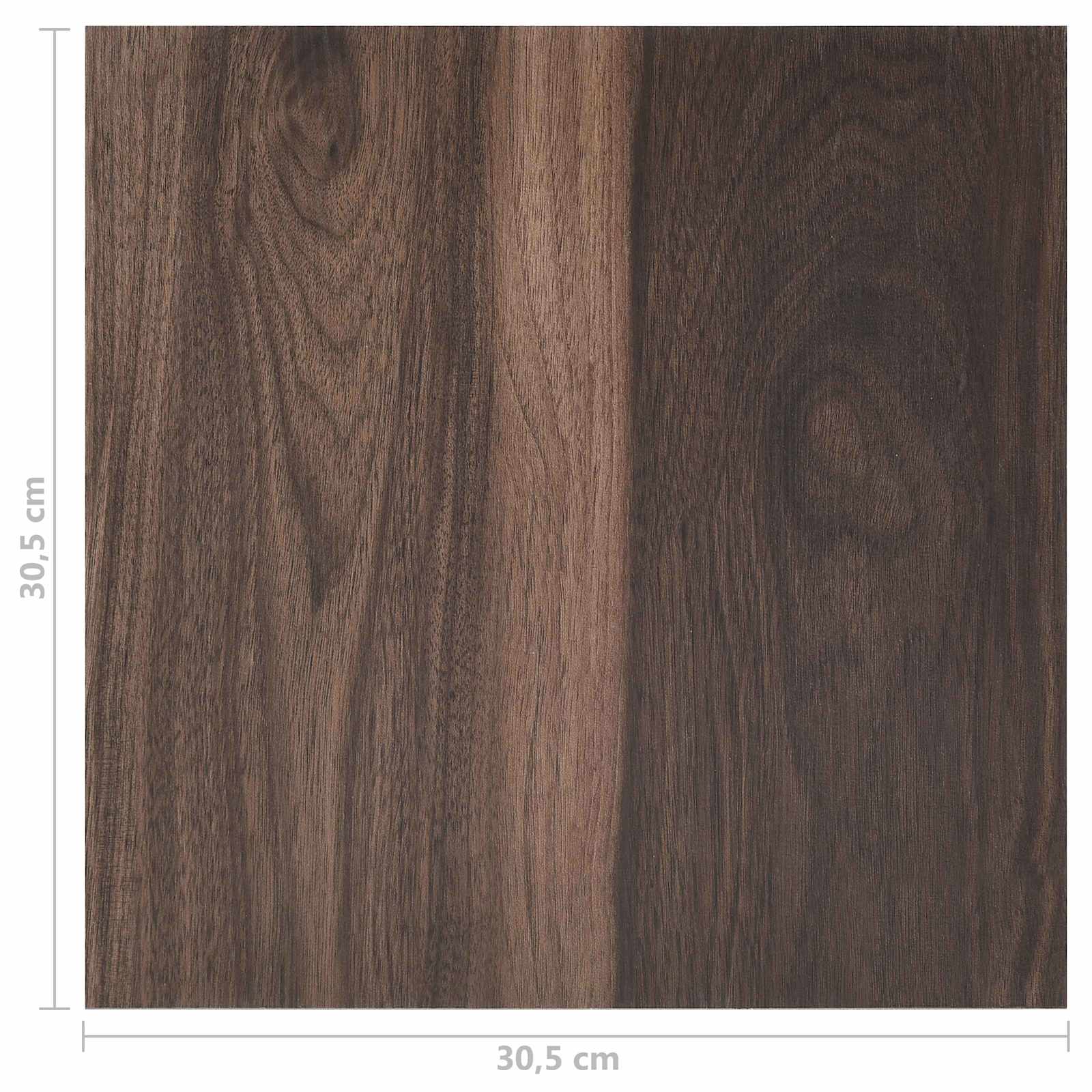 Tablas de Suelo 55 pcs Marrón Oscuro 5,11 m² PVC