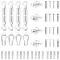 Juego de accesorios para toldo de vela 12 pzas acero inoxidable