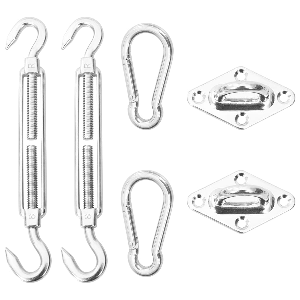 Kit de montaje para toldo de vela 5 piezas acero inoxidable