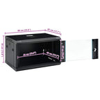 Armario de red de pared 6U 19" IP20 600x450x350 mm