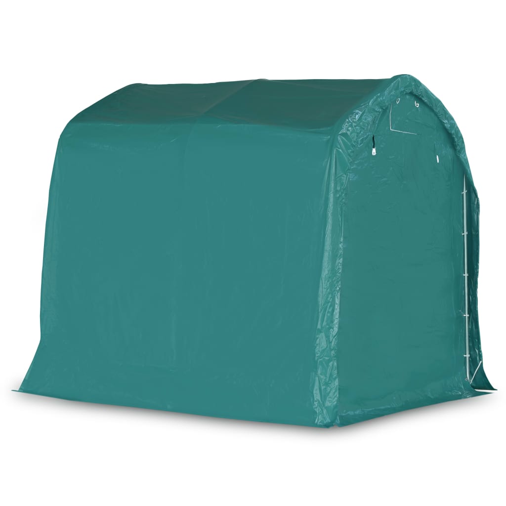 Carpa garaje de almacenamiento PVC verde 1,6x2,4 m