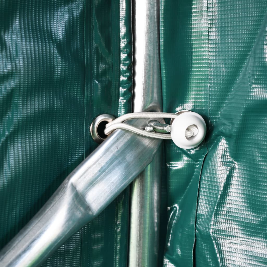 Carpa garaje de almacenamiento PVC verde 1,6x2,4 m