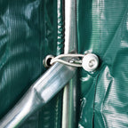 Carpa garaje de almacenamiento PVC verde 1,6x2,4 m
