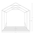 Carpa garaje de almacenamiento PVC verde 1,6x2,4 m