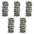 Vallas enrejadas de sauce 5 uds hojas artificiales 180x30 cm