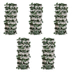 Vallas enrejadas de sauce 5 uds hojas artificiales 180x30 cm