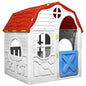 Casita de juegos plegable para niños con puertas y ventanas
